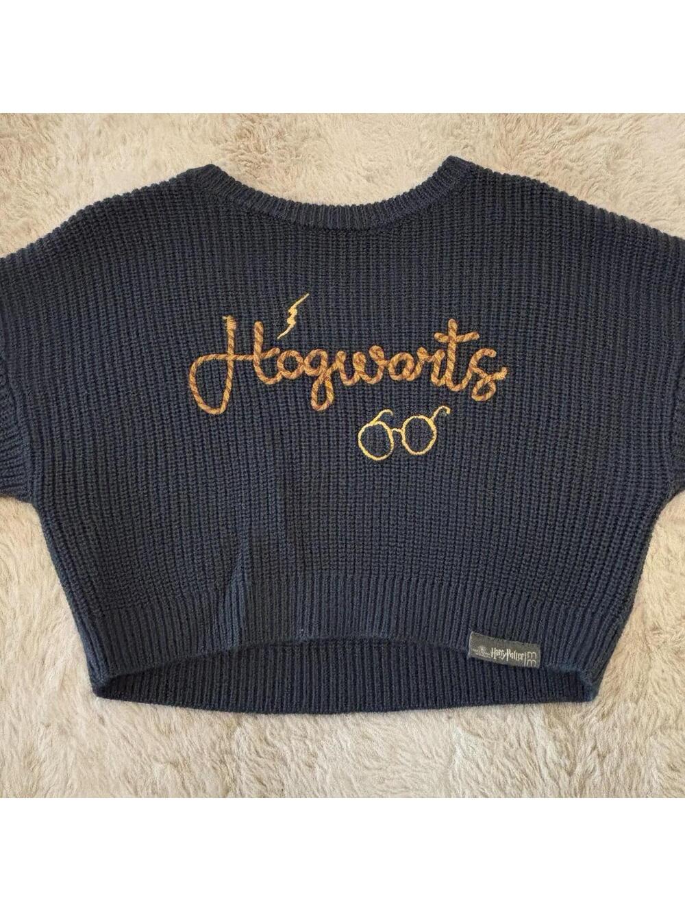 Harry Potter Hogwarts Sweater 12M Baby Knit Crop Wizarding World